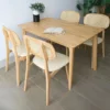 Bộ bàn ăn 4 ghế gỗ tự nhiên Minae (3)