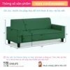 Bộ ghế sofa phòng khách bọc vải RUGGERO (2)