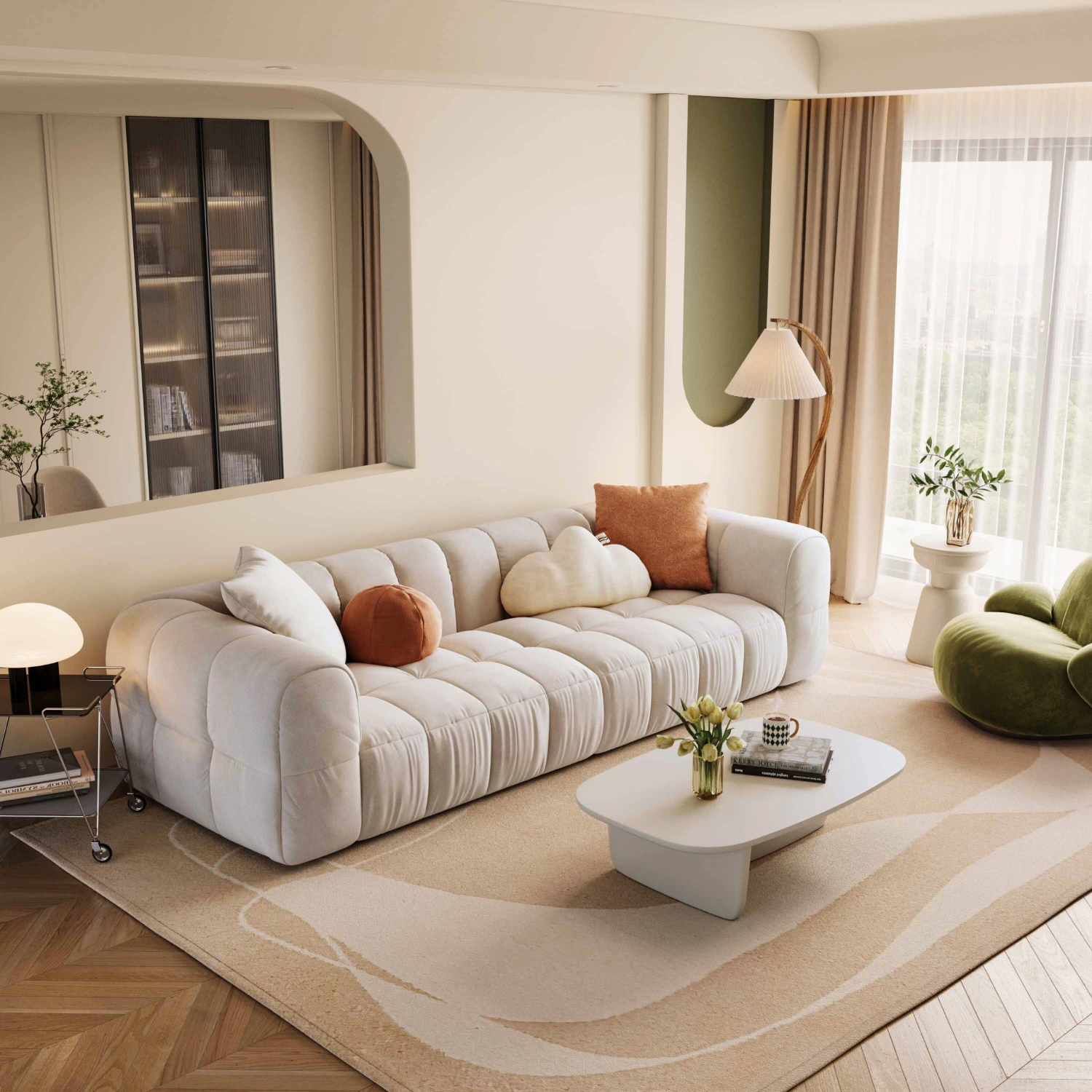 Bộ ghế sofa phòng khách vải KELEOS (3)