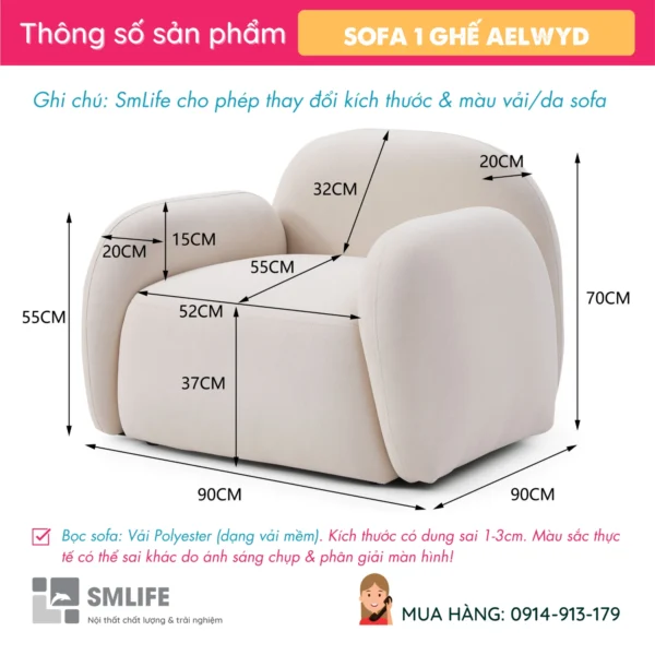 Ghế Armchair AELWYD (2)