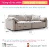 Ghế Sofa văng cao cấp 3 chỗ tựa liền WEALLCOT (2)