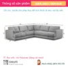 Ghế sofa chữ L vải sang trọng NOVALIE (2)