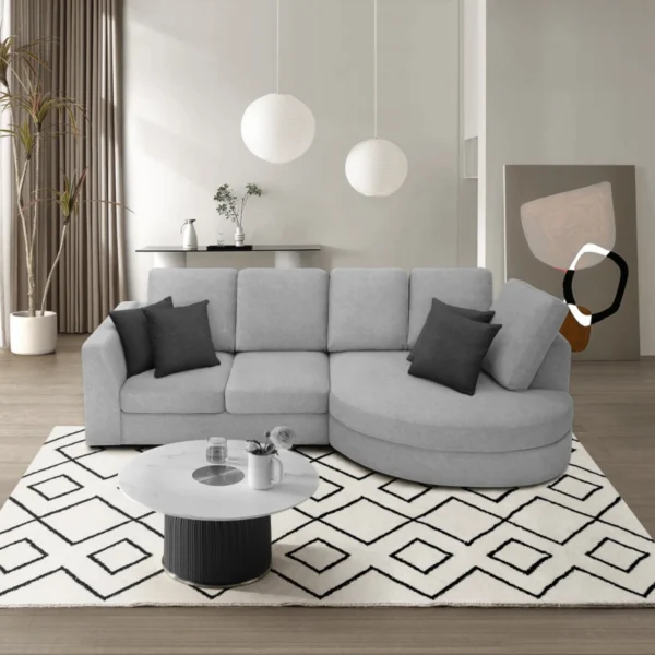 Ghế sofa góc L bọc vải phòng khách BORSKA (3)