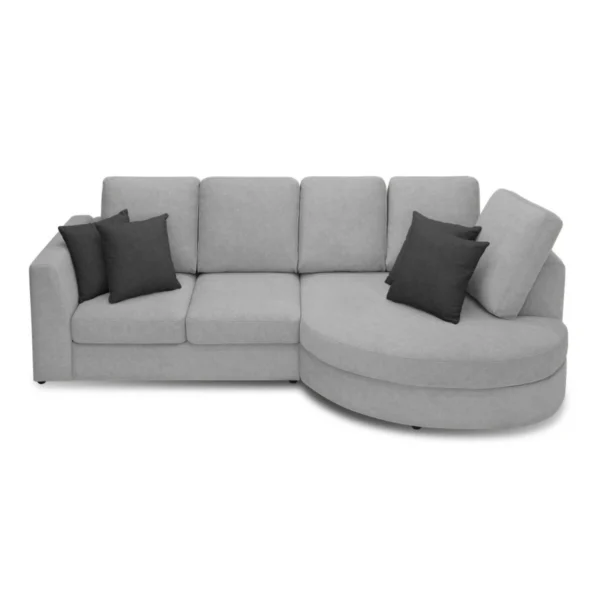 Ghế sofa góc L bọc vải phòng khách BORSKA