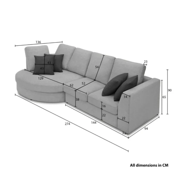 Ghế sofa góc L bọc vải phòng khách BORSKA (7)