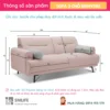 Ghế sofa vải cao cấp phòng khách BEDIVERE (2)