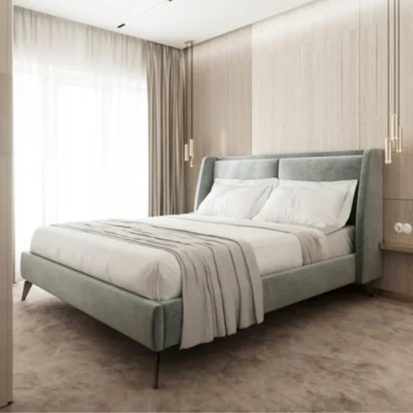 Giường ngủ bọc vải hiện đại Eadric 30