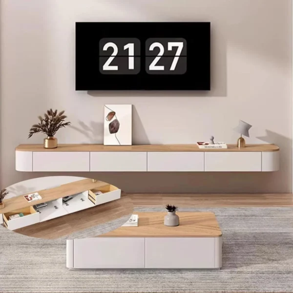 Kệ Tivi Treo Tường Bo Cong Phù hợp căn hộ chung cư TANKIA (4)