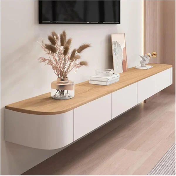 Kệ Tivi Treo Tường Bo Cong Phù hợp căn hộ chung cư TANKIA