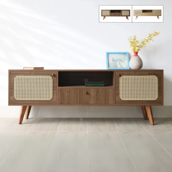 Kệ tivi gỗ MDF cánh mây Renas