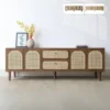 Kệ tivi gỗ cánh mây hiện đại Annas
