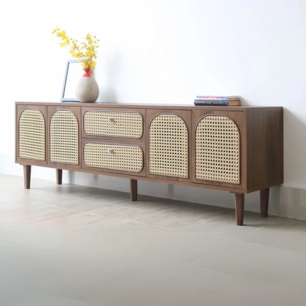 Kệ tivi gỗ cánh mây hiện đại Annas (3)