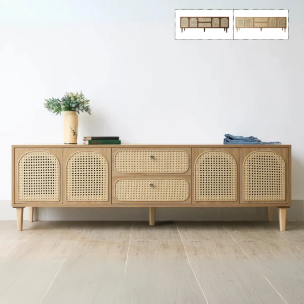 Kệ tivi gỗ cánh mây hiện đại Annas (6)