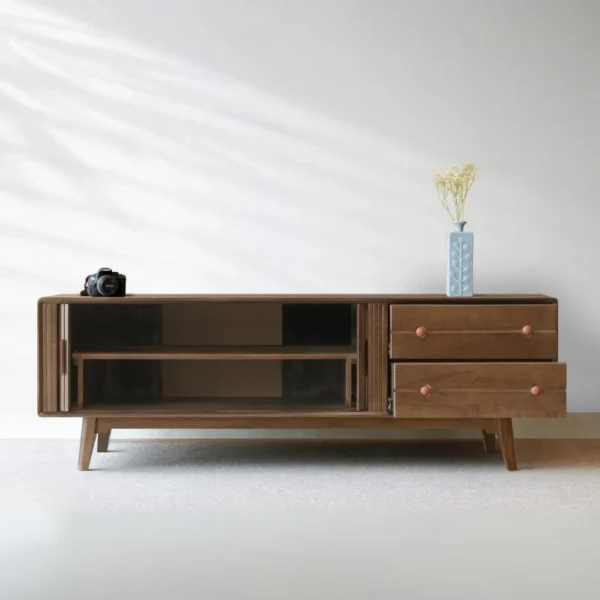 Kệ tivi gỗ tự nhiên Leon (4)