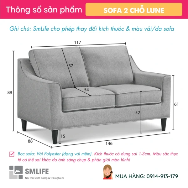 Mẫu Sofa văng vải chất lượng LUNE (2)
