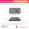 Mẫu ghế sofa da hiện đại 3 chỗ tựa rời OLCAY (2)