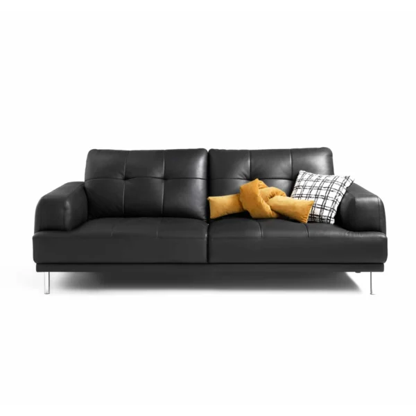 Mẫu ghế sofa da hiện đại 3 chỗ tựa rời OLCAY