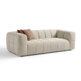 Mẫu ghế sofa vải hiện đại 3 chỗ tựa liền KELEOS (4)