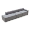 Mẫu ghế sofa vải hiện đại 4 chỗ tựa liền TUOMAS