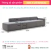 Mẫu ghế sofa vải hiện đại 4 chỗ tựa liền TUOMAS (2)