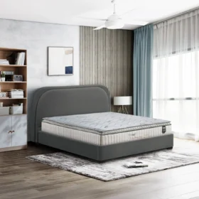 Mẫu giường nệm bọc vải đơn giản Sirela (3)