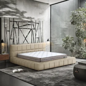 Mẫu giường nệm đẹp nữ tính Saroni (3)