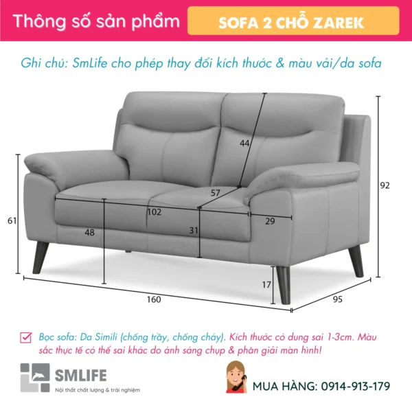 Mẫu sofa văng da chất lượng ZAREK (2)