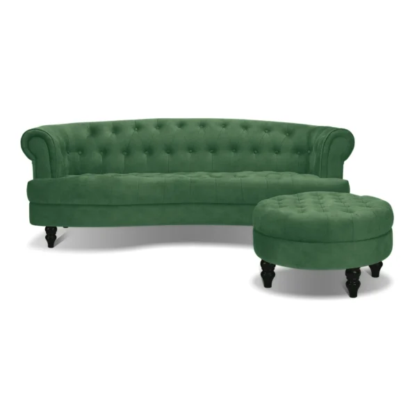Mẫu sofa văng kèm ghế đôn cổ điển BREINE