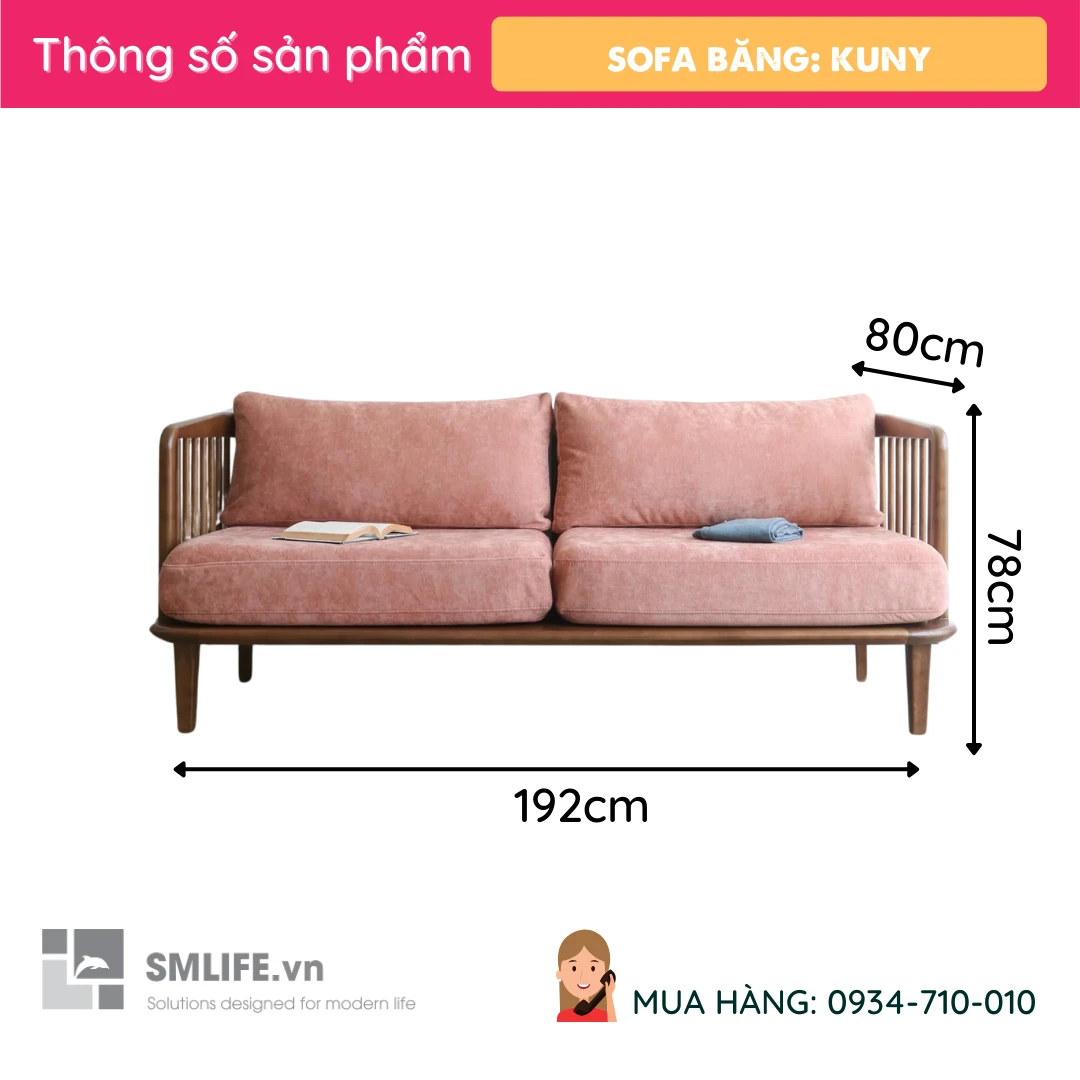 Sofa bang go tu nhien Kuny 12