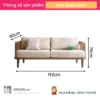 Sofa băng gỗ tự nhiên Kuny (2)