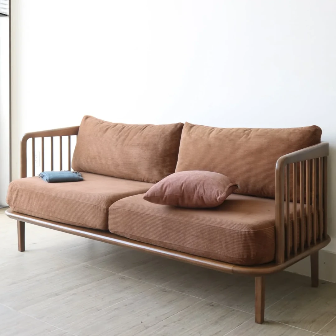 Sofa bang go tu nhien Kuny 9 Sofa bang go tu nhien Kuny 9