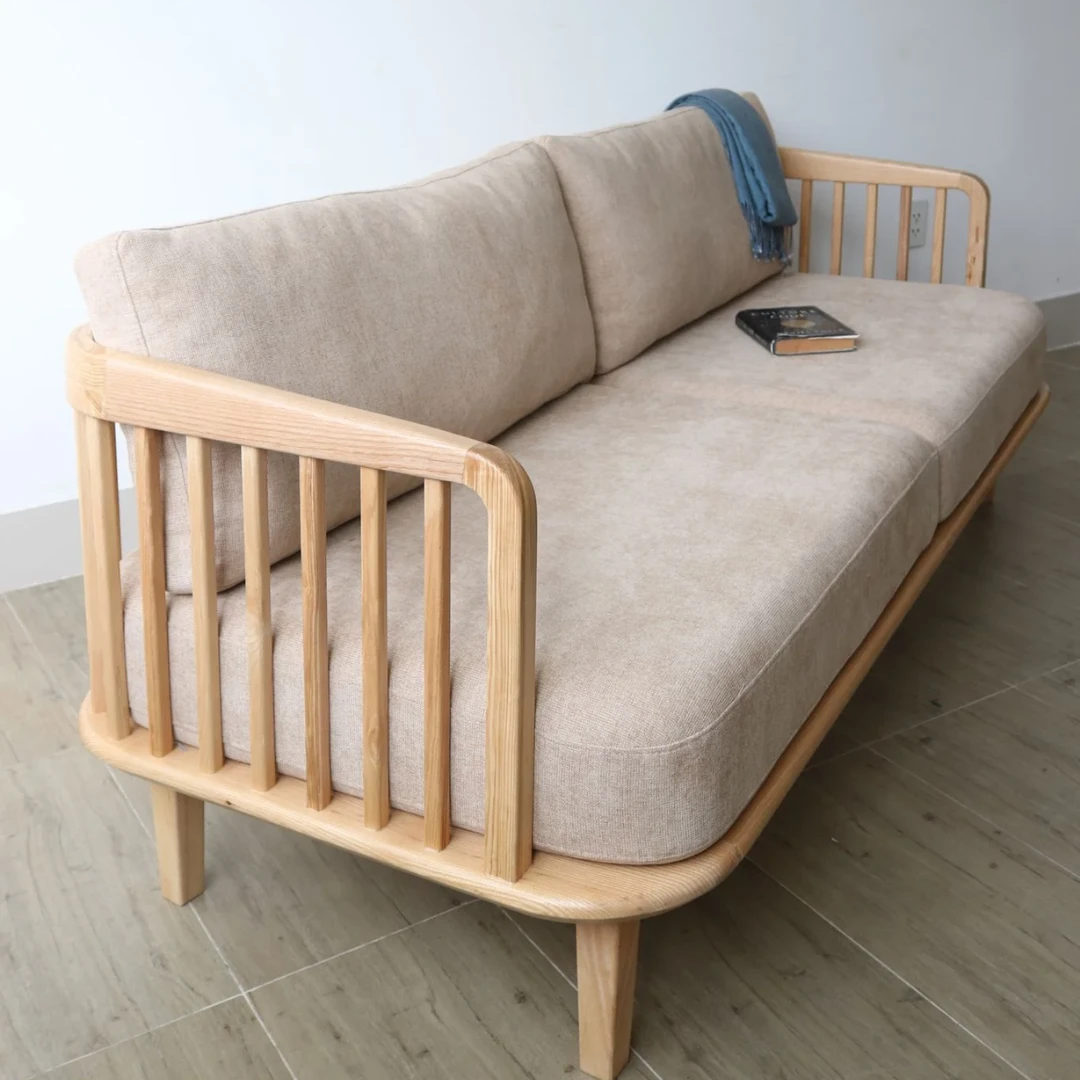 Sofa bang go tu nhien Kuny TN 20 Sofa bang go tu nhien Kuny TN 20