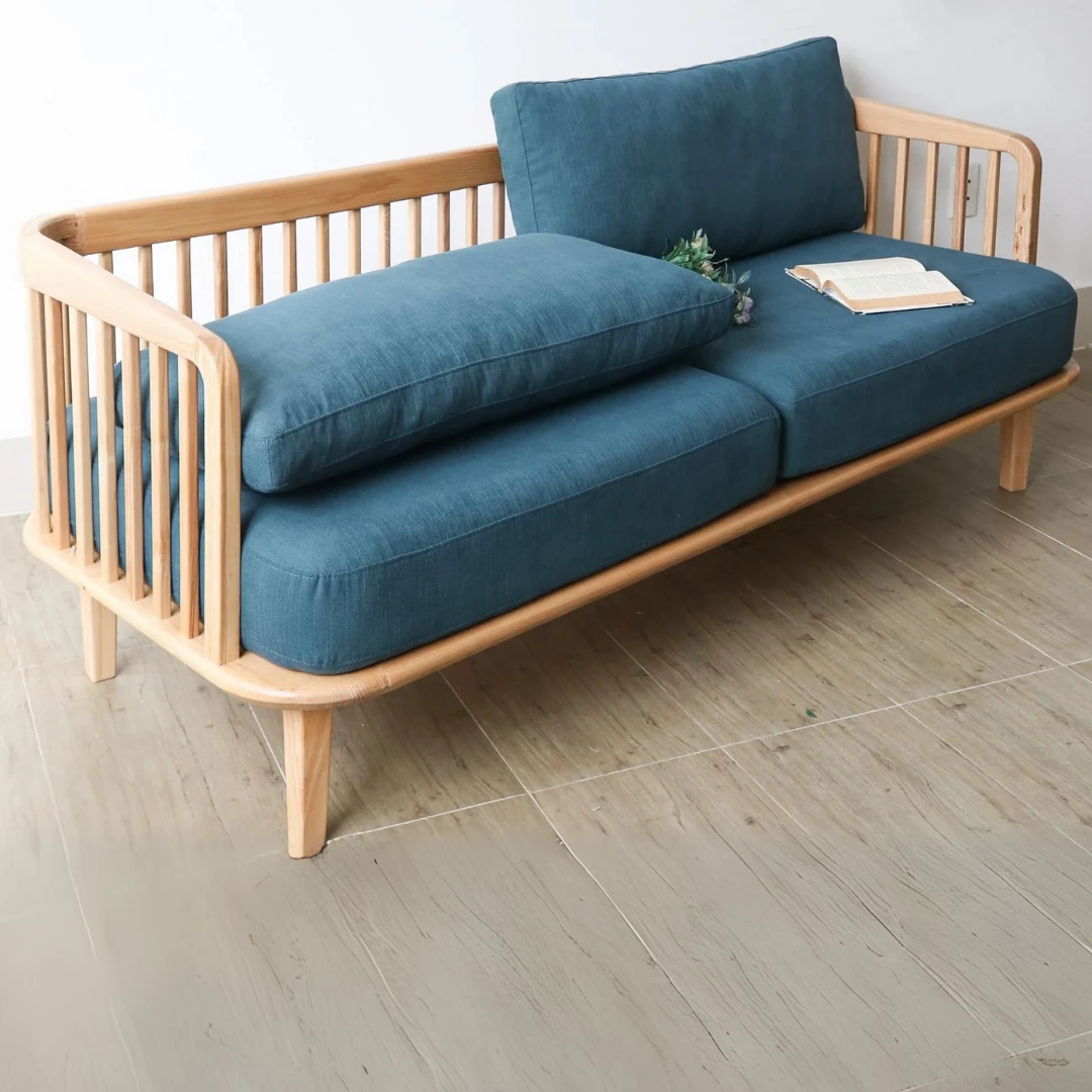 Sofa bang go tu nhien Kuny TN 9 Sofa bang go tu nhien Kuny TN 9