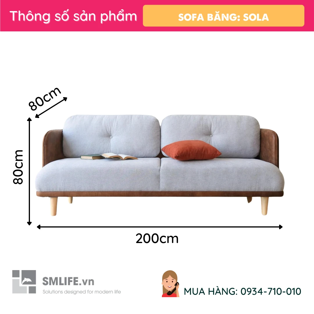 Sofa bang hien dai Sola 2 Sofa bang hien dai Sola 2