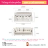 Sofa băng vải cao cấp 3 chỗ GEOVANA (2)