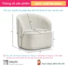 Sofa đơn bọc vải cao cấp trẻ trung DELANNA (2)