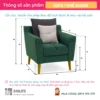 Sofa đơn bọc vải hiện đại và trẻ trung ALCIDE (2)