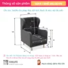 Sofa đơn cao cấp tựa liền MELODYN (2)