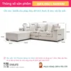 Sofa góc chữ L đẳng cấp tựa rời GAWAIN (2)