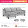 Sofa góc chữ L thiết kế hiện đại LUNE (2)