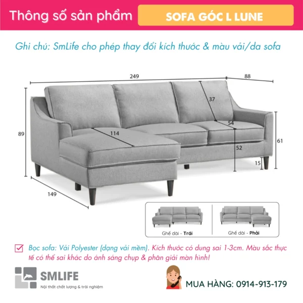 Sofa góc chữ L thiết kế hiện đại LUNE (2)