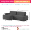 Sofa góc vải phòng khách BASILIO (2)