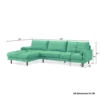 Sofa góc vải phòng khách có tựa rời SISUL (8)