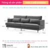 Sofa vải cao cấp thiết kế 4 chỗ tựa rời GORSEDD (2)