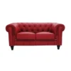 Sofa văng da 2 chỗ tựa liền BENJAMIN (10)