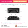 Sofa văng da 4 chỗ tựa rời ROGATUS (2)