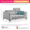 Sofa văng vải 2 chỗ tựa gật gù AINSLIE (2)