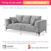 Sofa vang vai 3 cho WIESLAV 2 Sofa văng vải 3 chỗ WIESLAV (2)