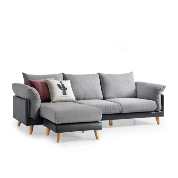 Sofa văng vải 3 chỗ tựa rời kèm ghế đôn FIROH (5)