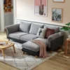 Sofa văng vải 3 chỗ tựa rời kèm ghế đôn FIROH (6)